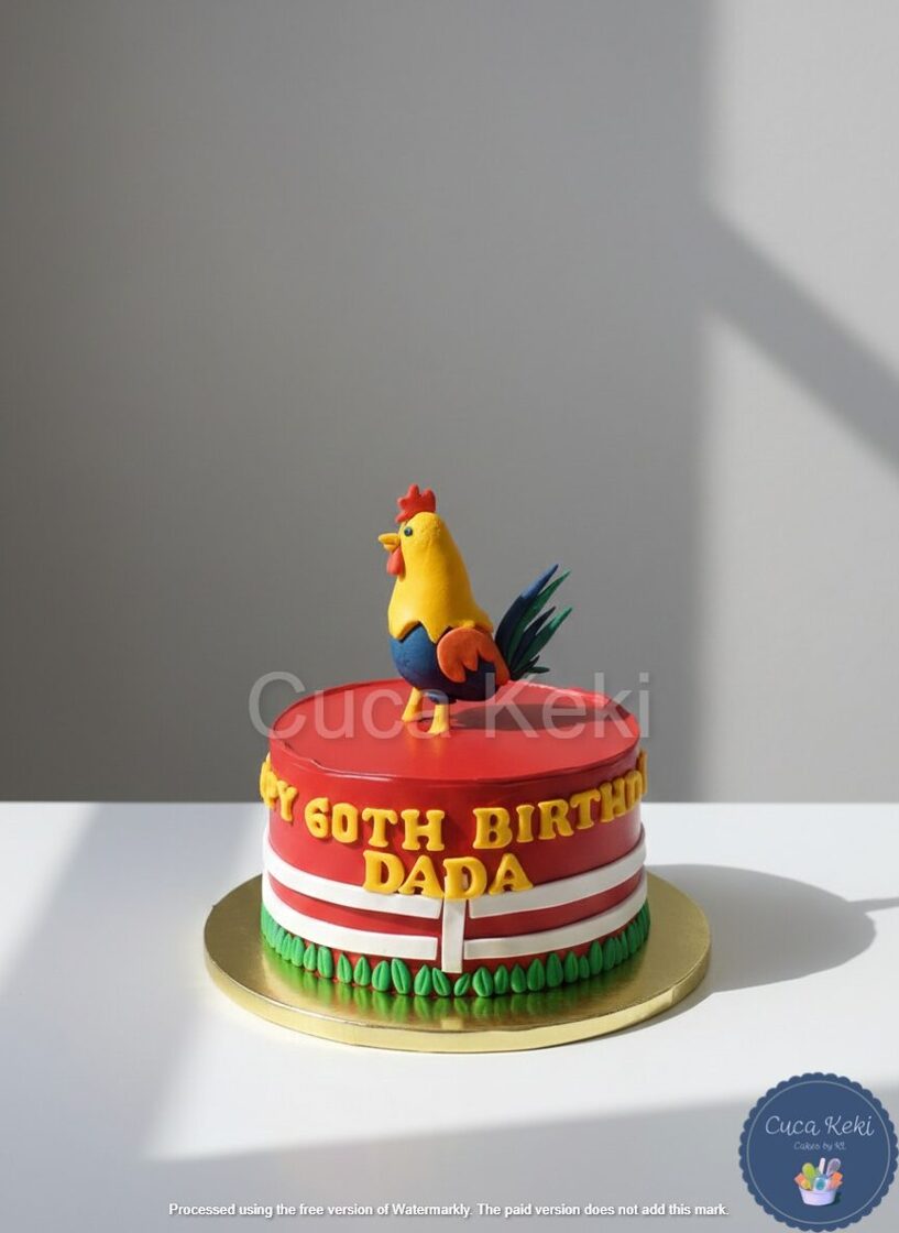 Cockfight Themed Cake