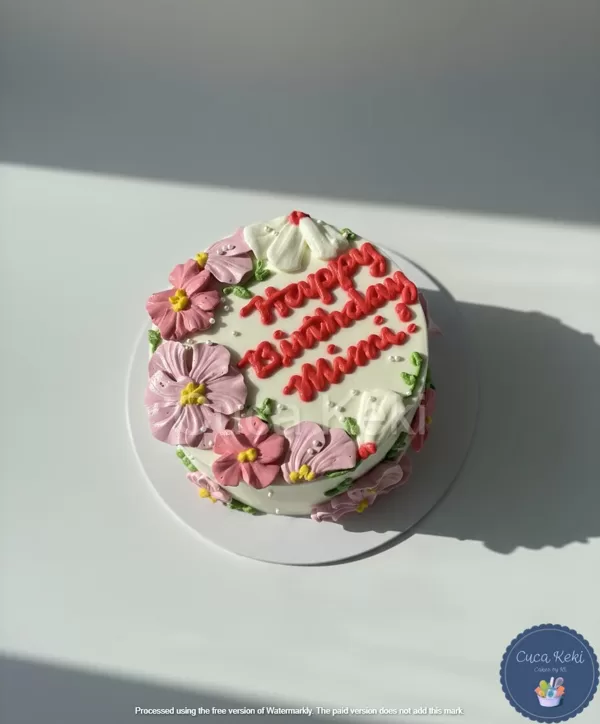 Flower Themed Cake