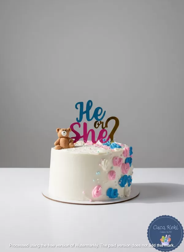 Gender Reveal Cake