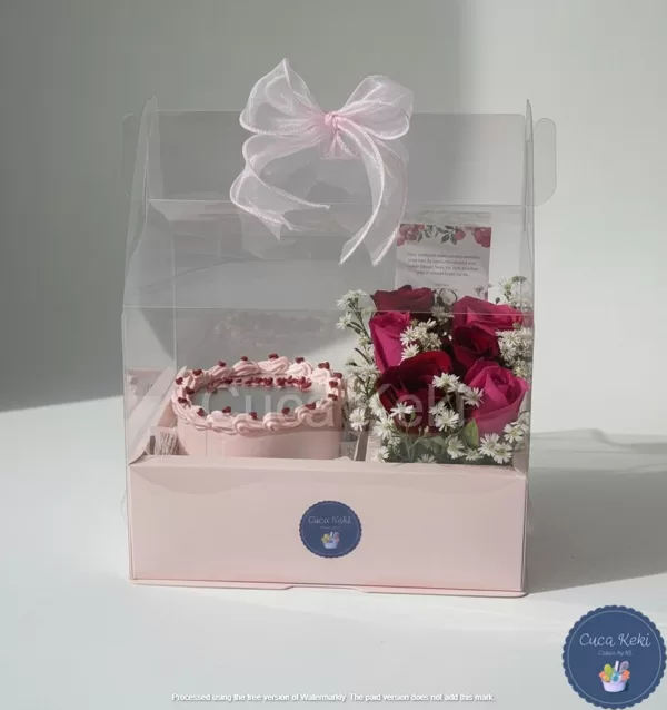 Cake n' Flower in a box